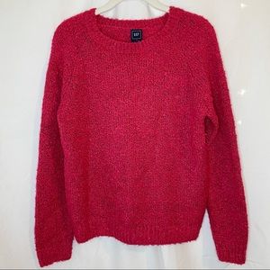 GAP Sweater Pink Boucle Women's S